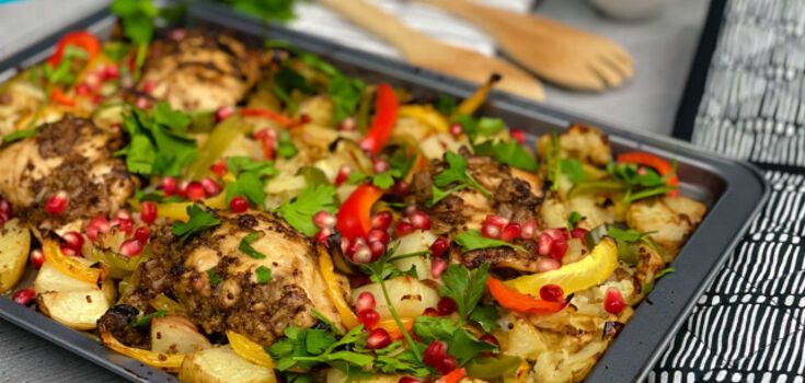 Vegetable casserole with chicken