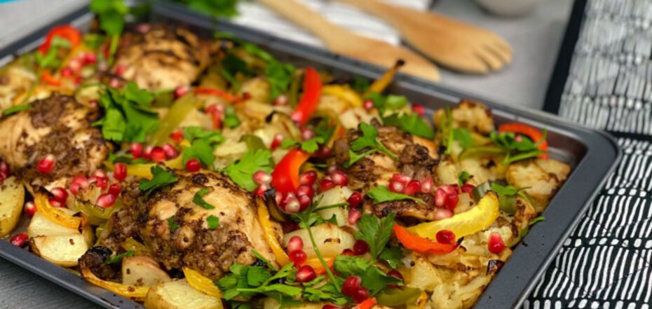 Vegetable casserole with chicken