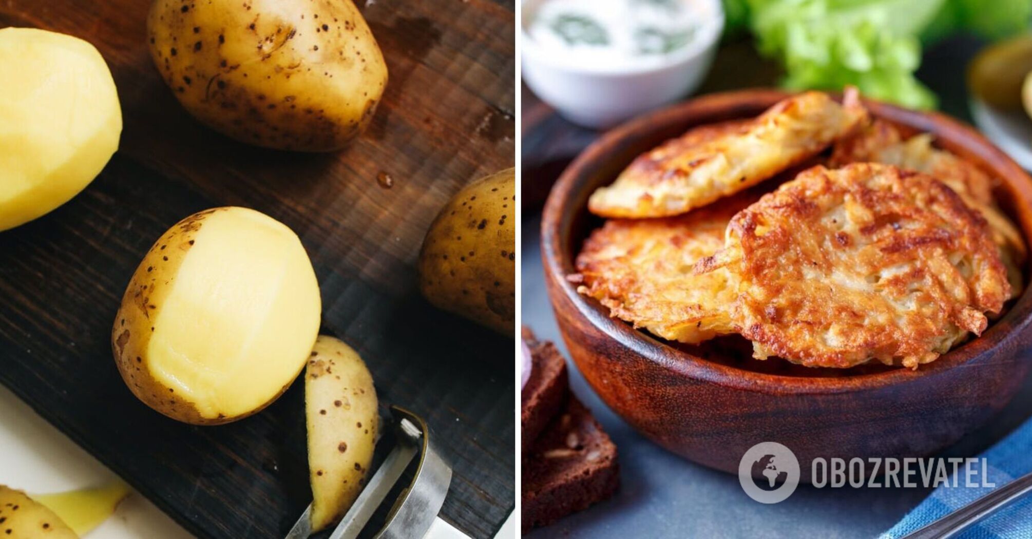 Hearty potato and mushroom pancakes for a quick lunch or dinner