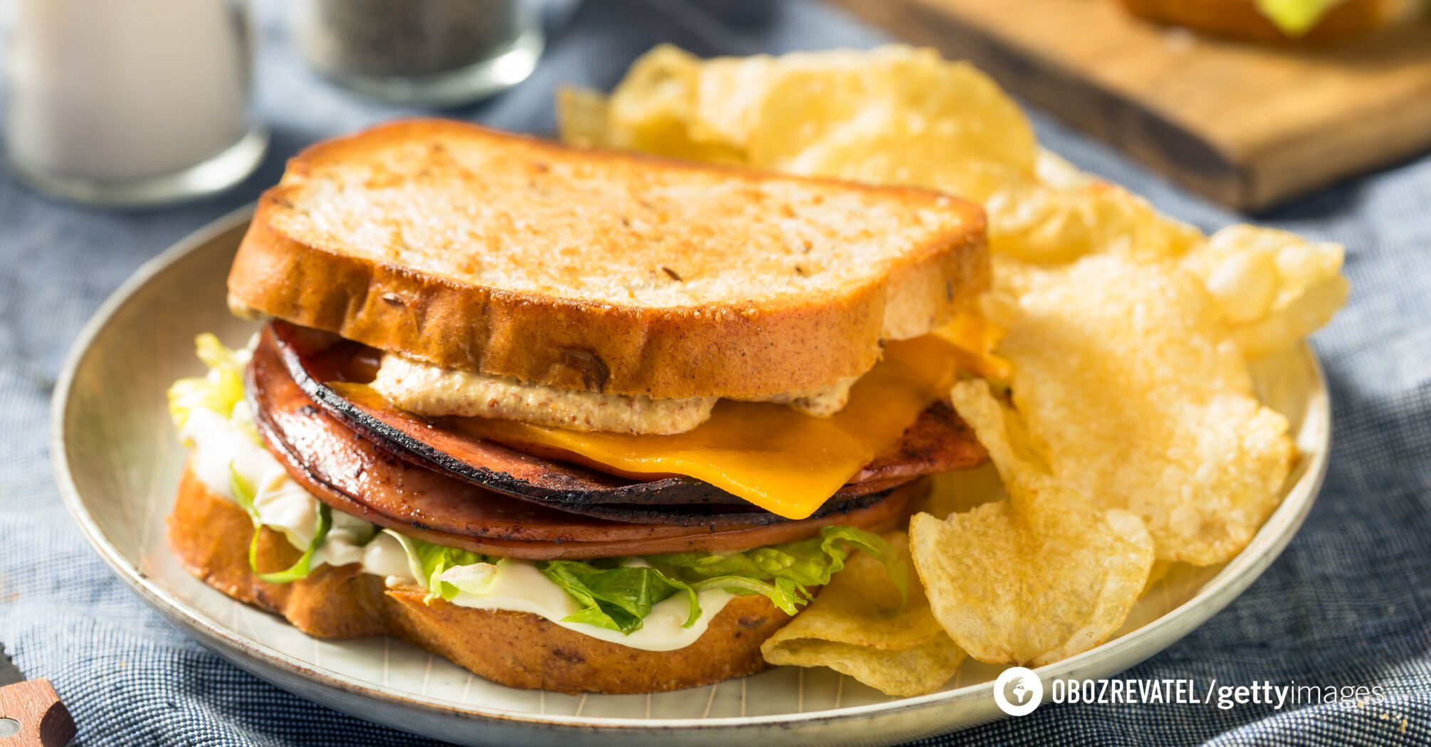 Potato chips are high in fat and sodium