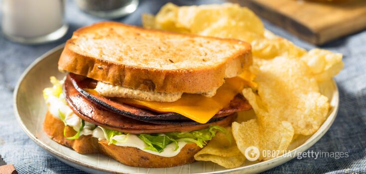 Potato chips are high in fat and sodium