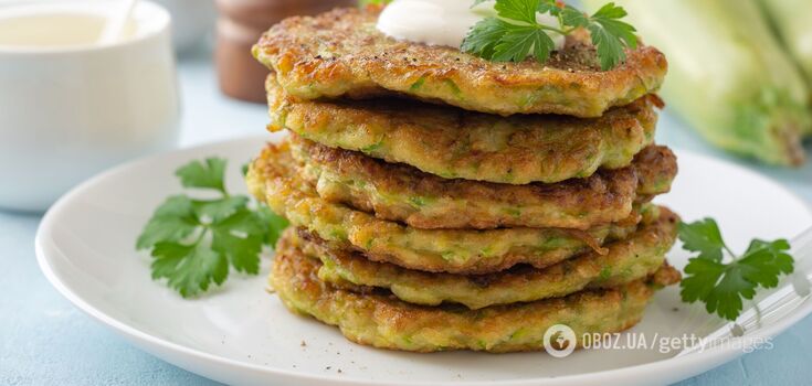 Cutlets from zucchini and cabbage