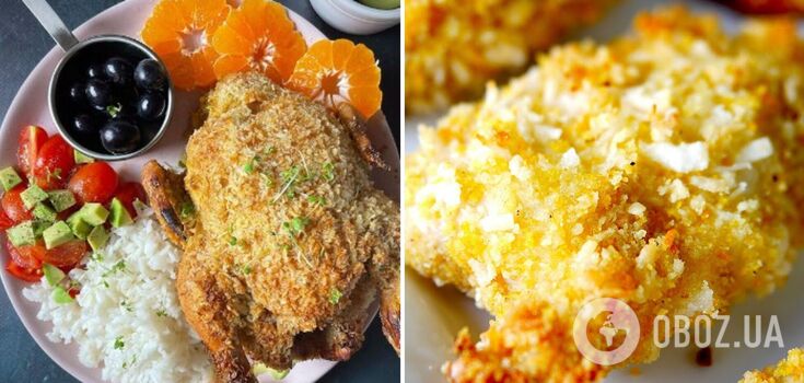 Recipe for baked juicy chicken in marinade