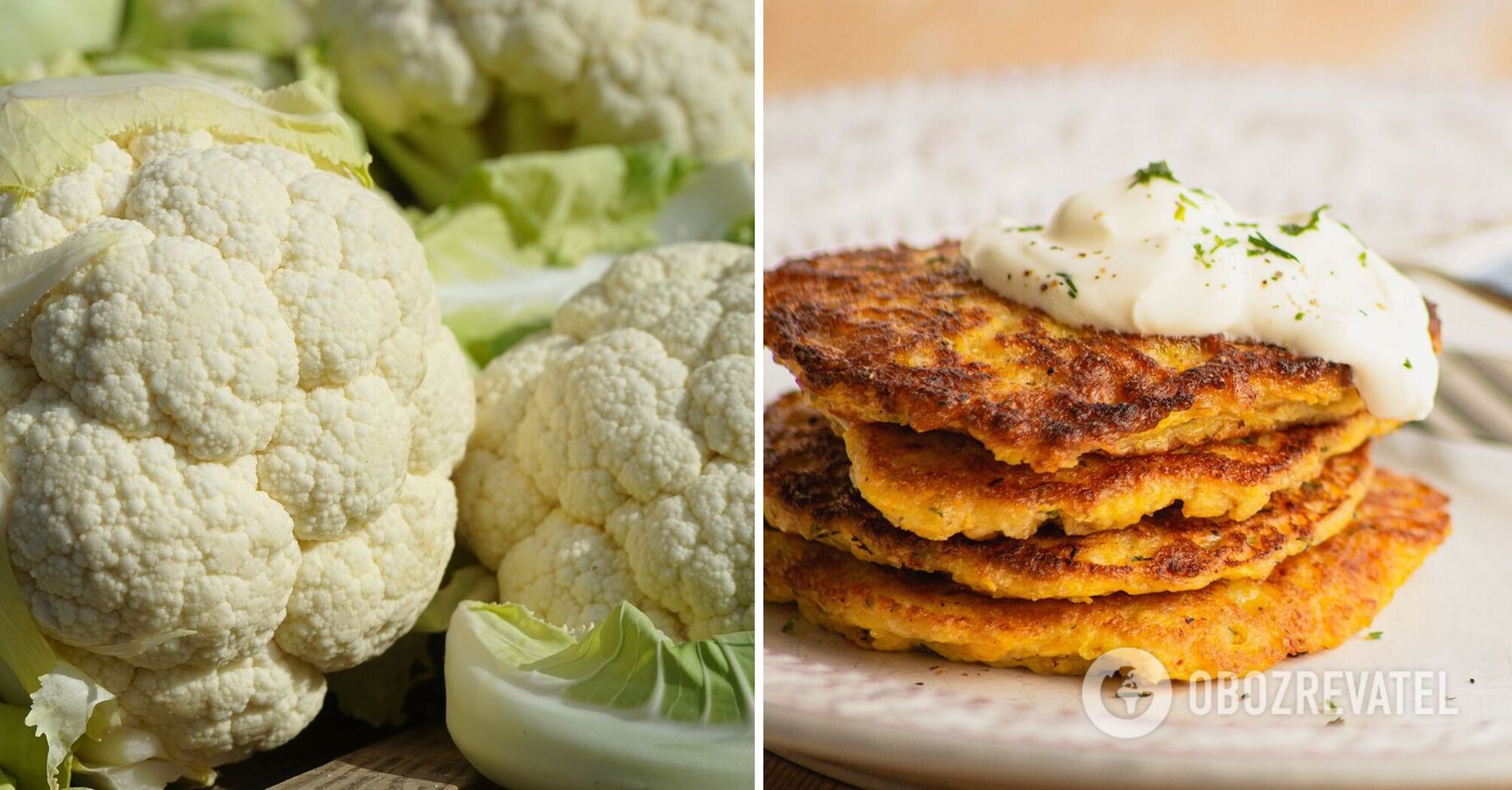 How to cook delicious cauliflower pancakes at home