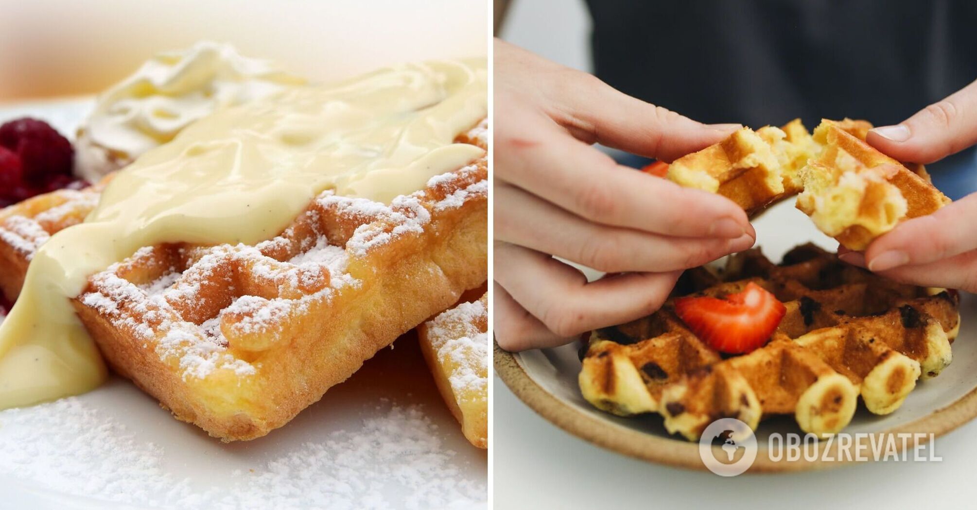 Waffles in a skillet: what to add to the dough to keep it in shape