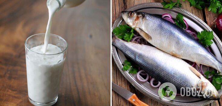 How to soak herring in milk