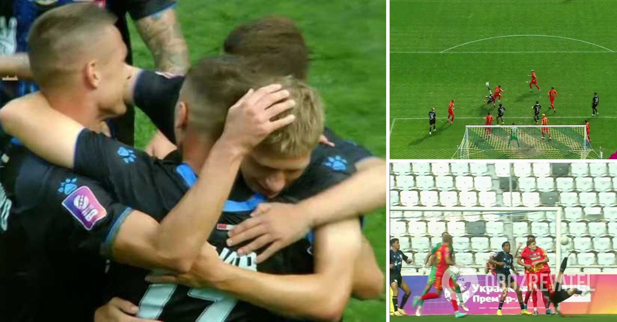 The Ukrainian footballer scored a stunning "reverse scissors" goal at the last second. Video.