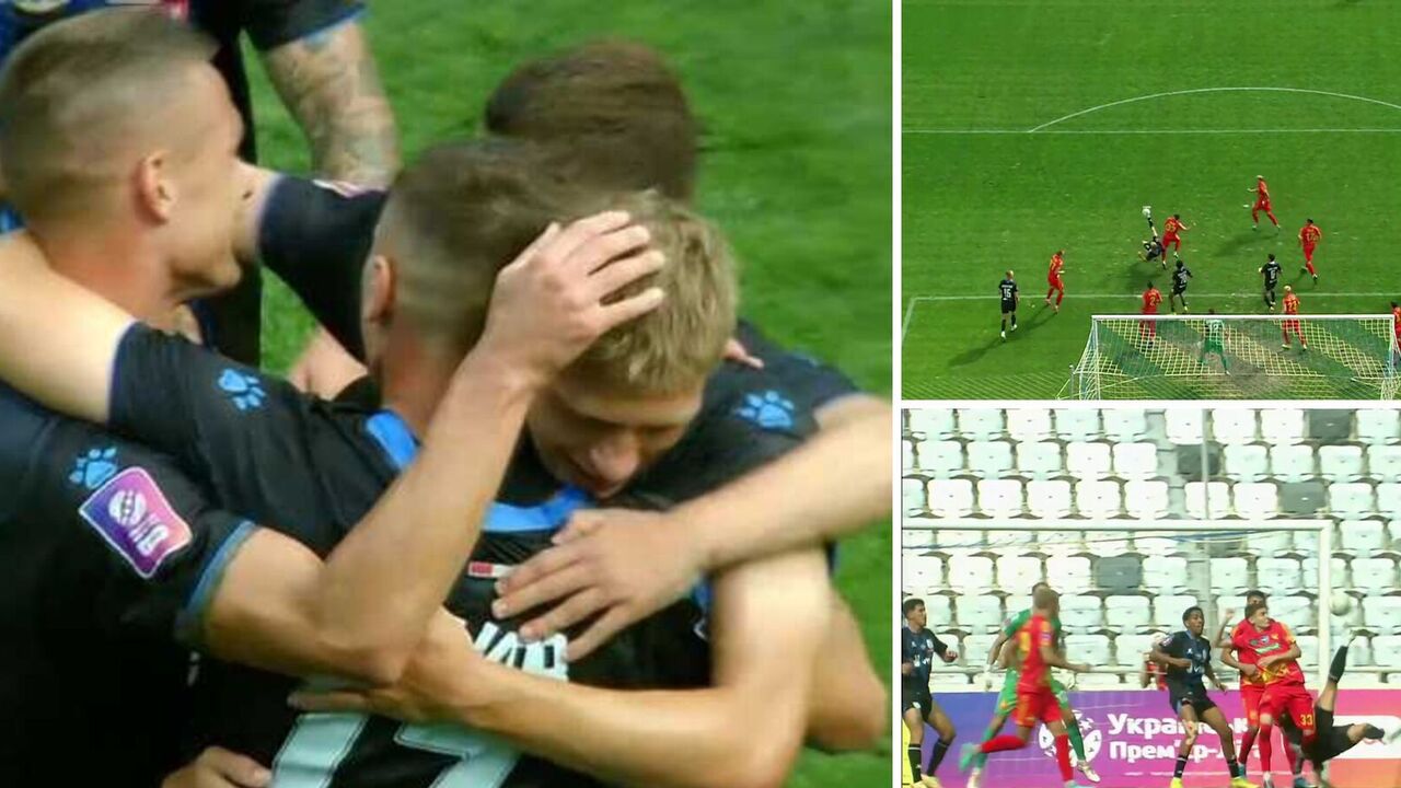 The Ukrainian footballer scored a stunning "reverse scissors" goal at the last second. Video.