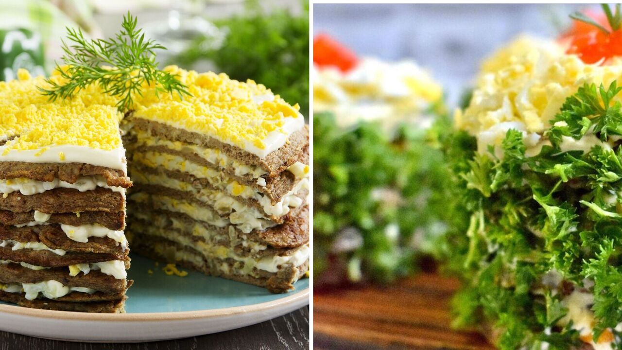 Liver pancake cake in a new way: how to surprise guests with a familiar dish