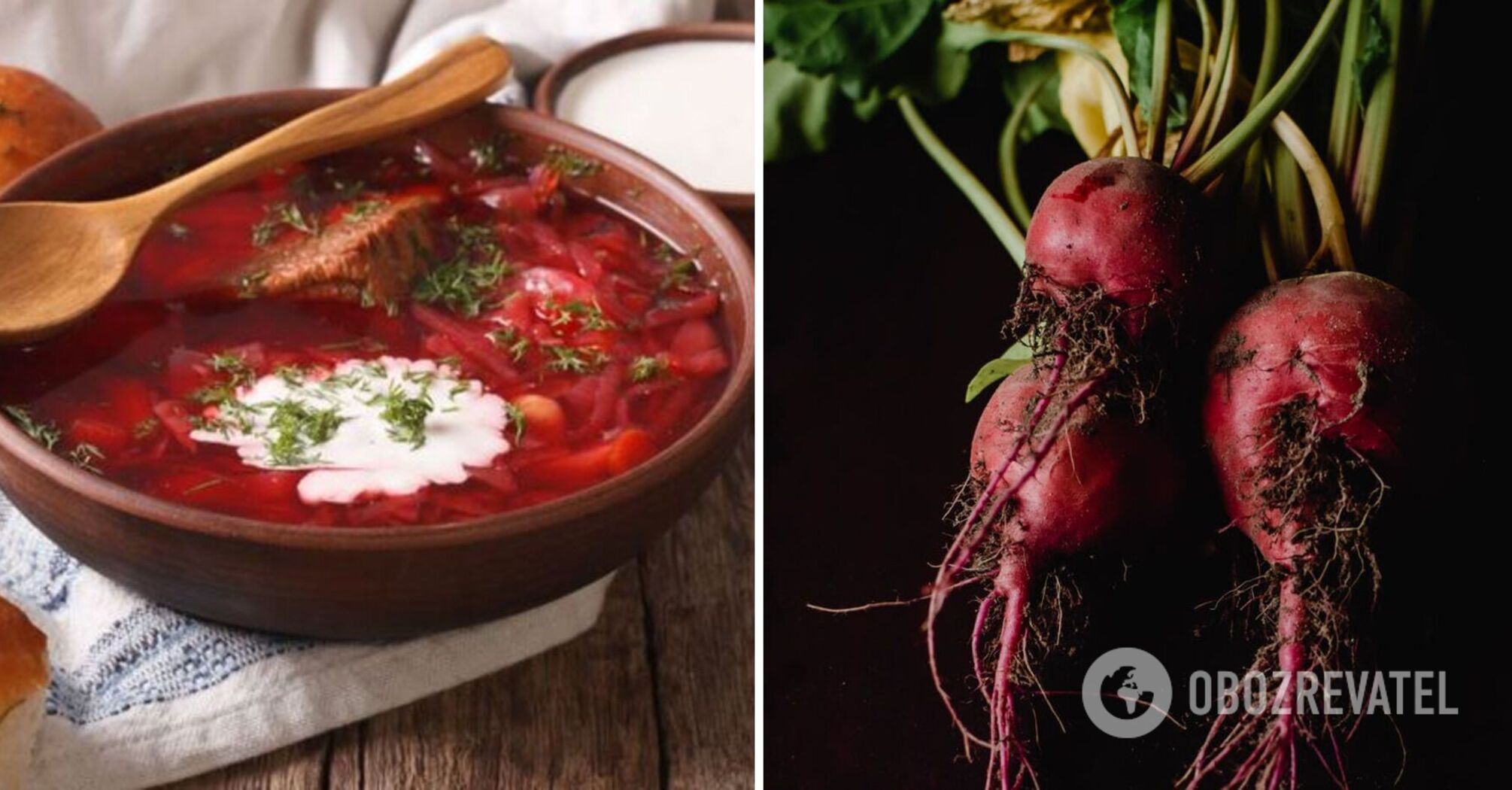 Borscht with beets