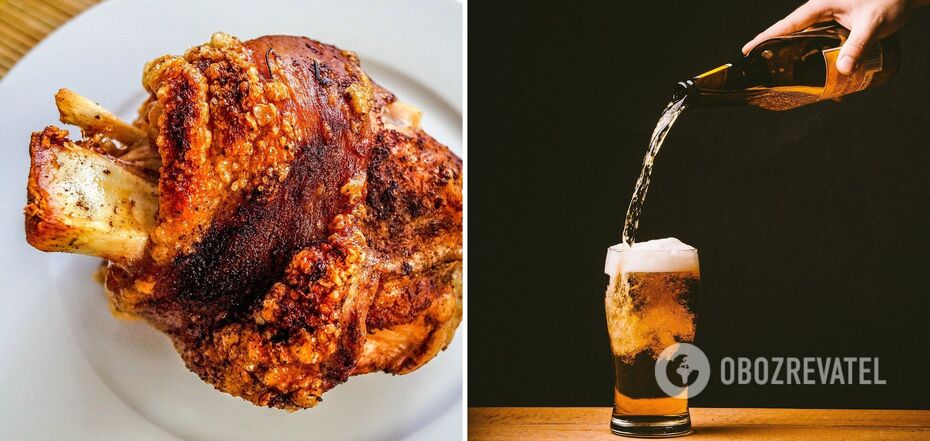How to cook pork knuckle in beer at home
