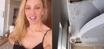 "I haven't lived here for four years." Poliakova returned to her apartment in the center of Kyiv, where the ceiling collapsed. Photos before and after the repair