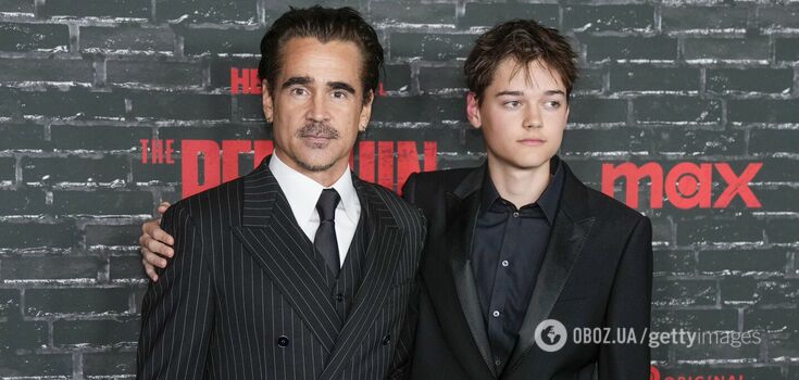 Batman star Colin Farrell appeared on the red carpet with his handsome younger son, who is rarely seen in public. Photo.