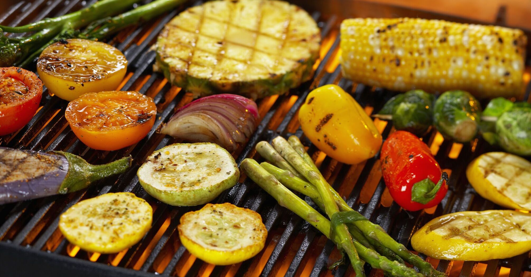 Vegetables on the grill