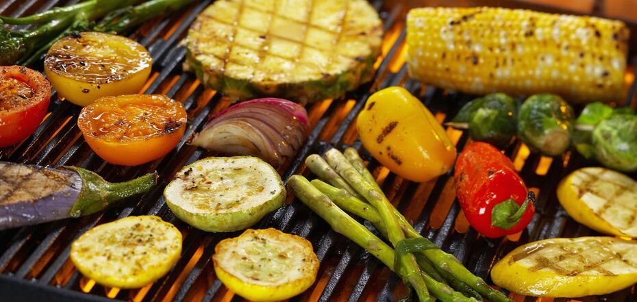 Vegetables on the grill