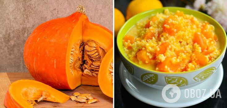 Healthy pumpkin porridge