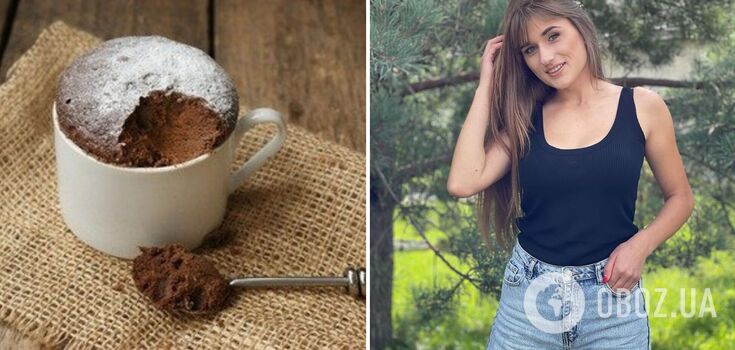Microwave cupcake in 5 minutes: Daria Yevtukh shared her idea