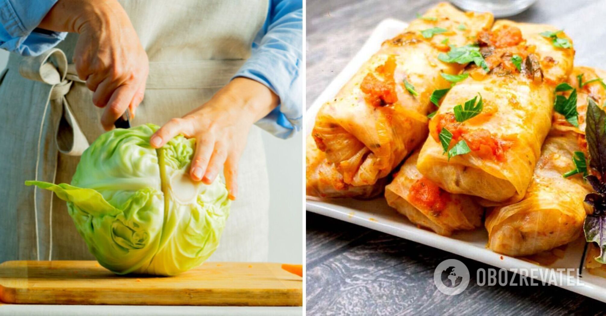 Homemade cabbage rolls