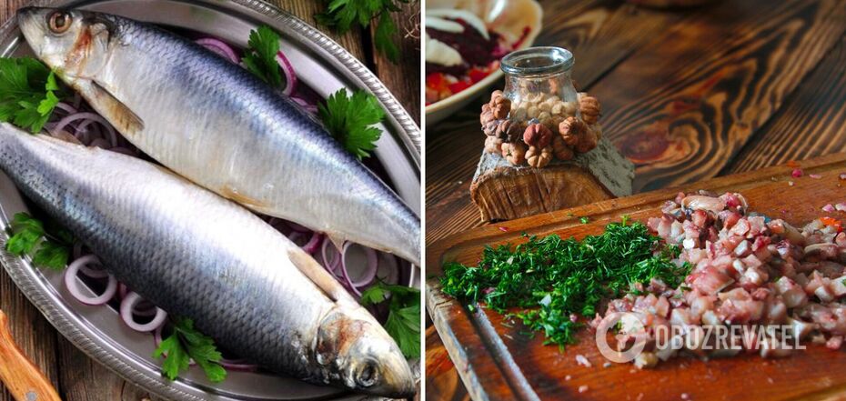 Herring dishes