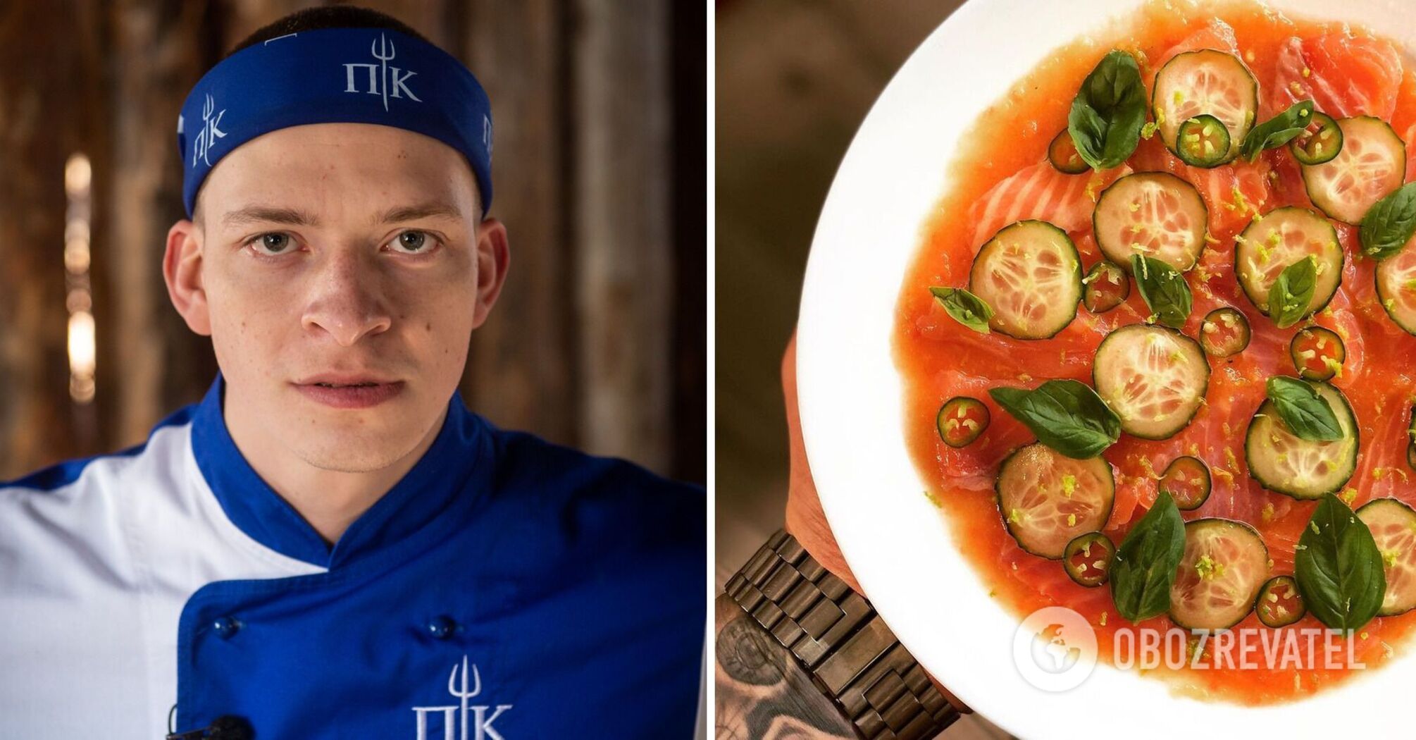 Oleksandr Gromliuk shares a recipe for delicious salmon carpaccio