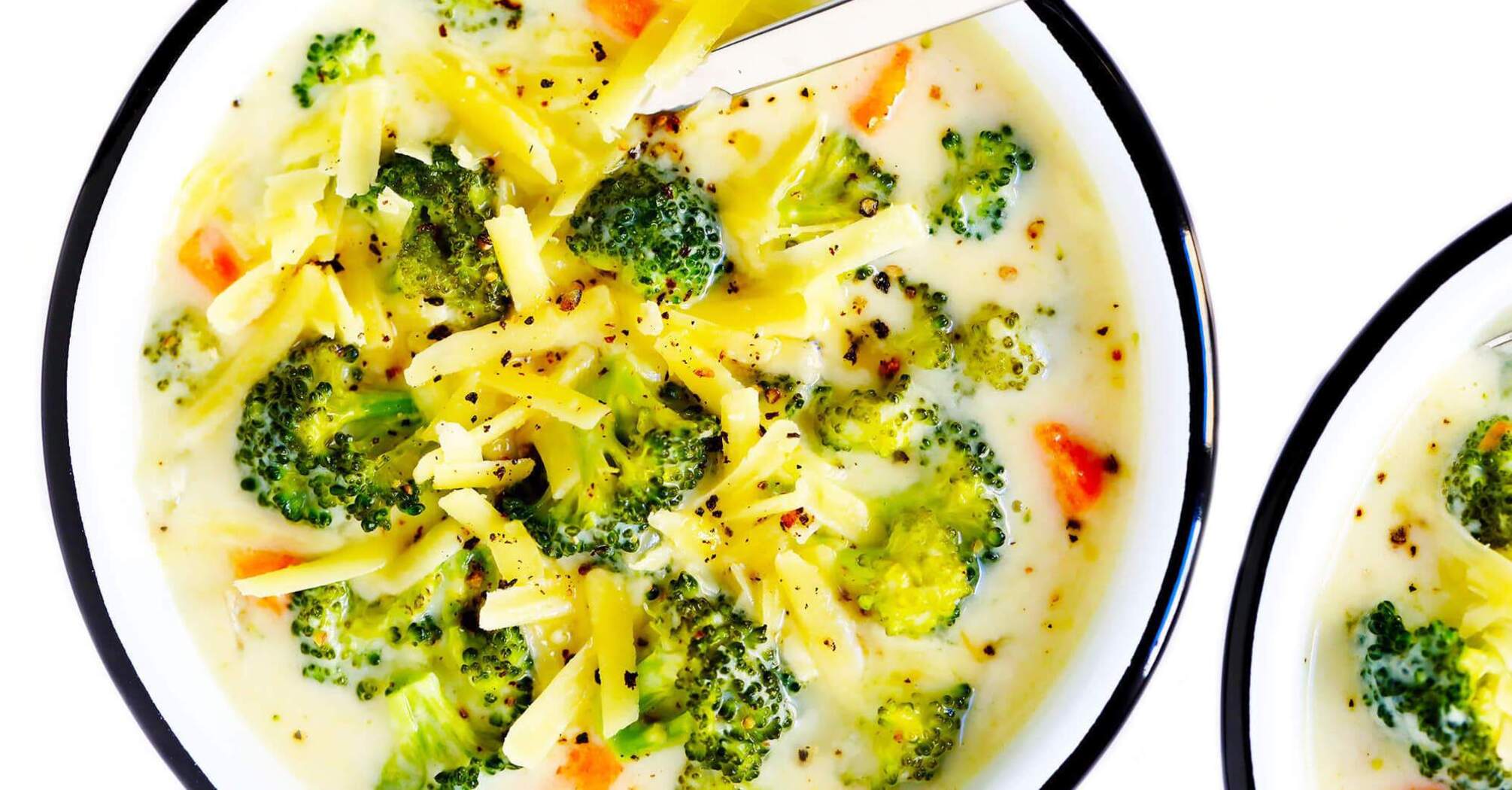 Cheese soup with broccoli