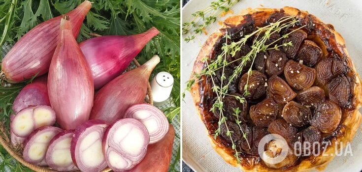 Onion tarte tatin