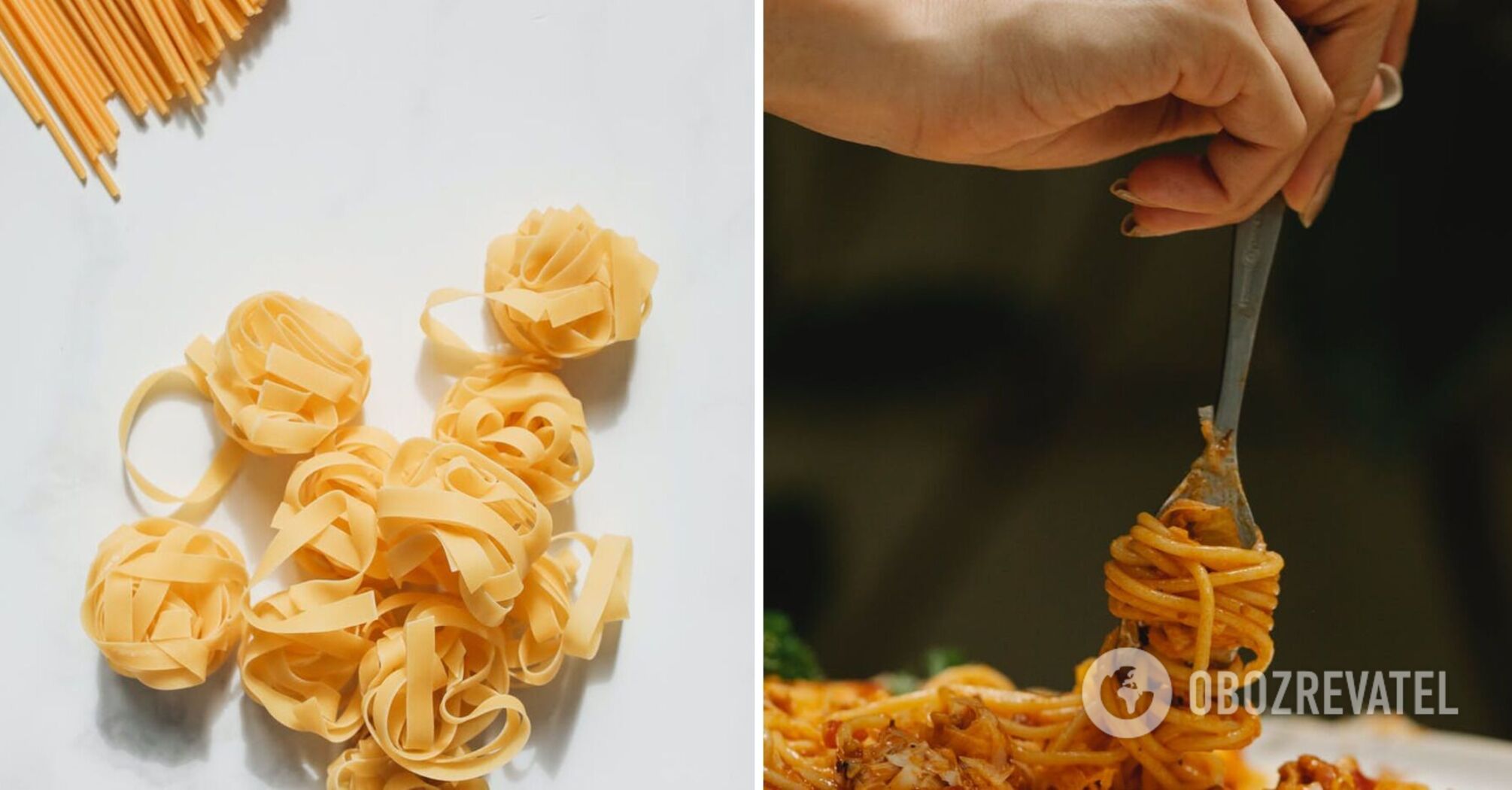 Nests with a secret: how to serve spaghetti in a festive way