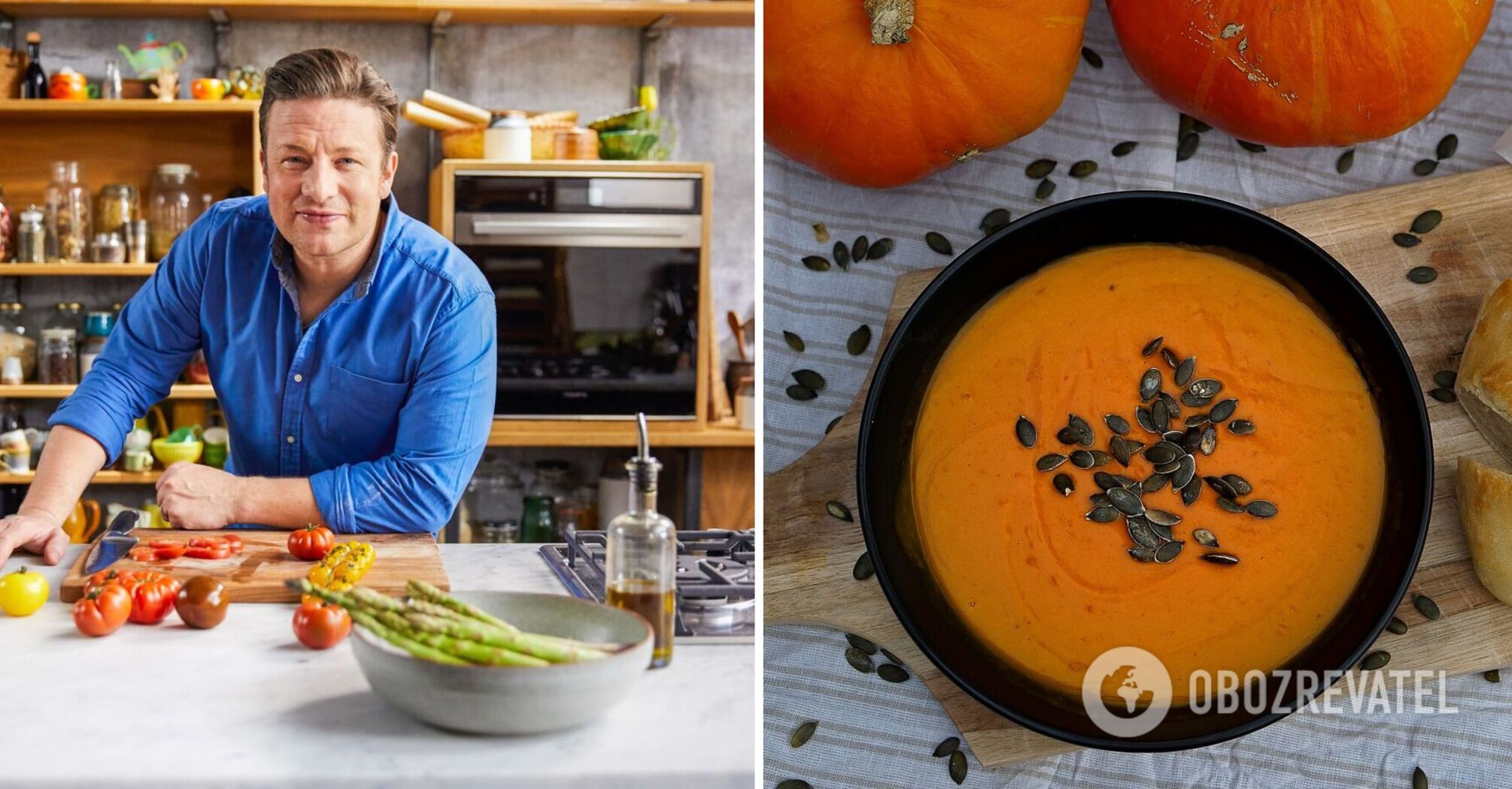 Jamie Oliver shares a recipe for pumpkin soup