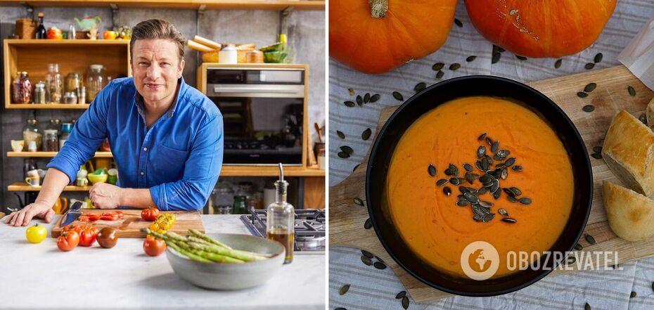 Jamie Oliver shares a recipe for pumpkin soup