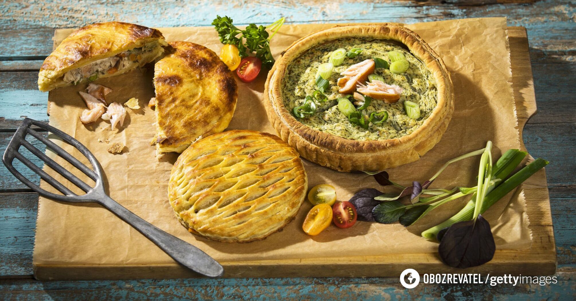 Pies with vegetables