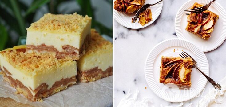 Incredible pie with apples and custard for tea: many times better than grated one