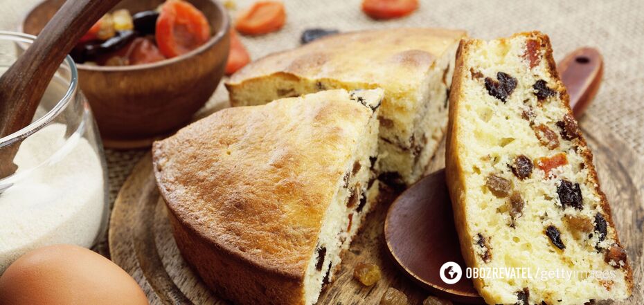 Homemade semolina cake