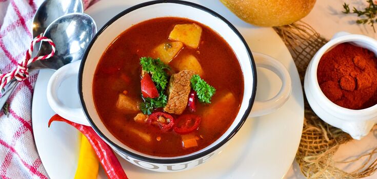 Homemade shurpa soup