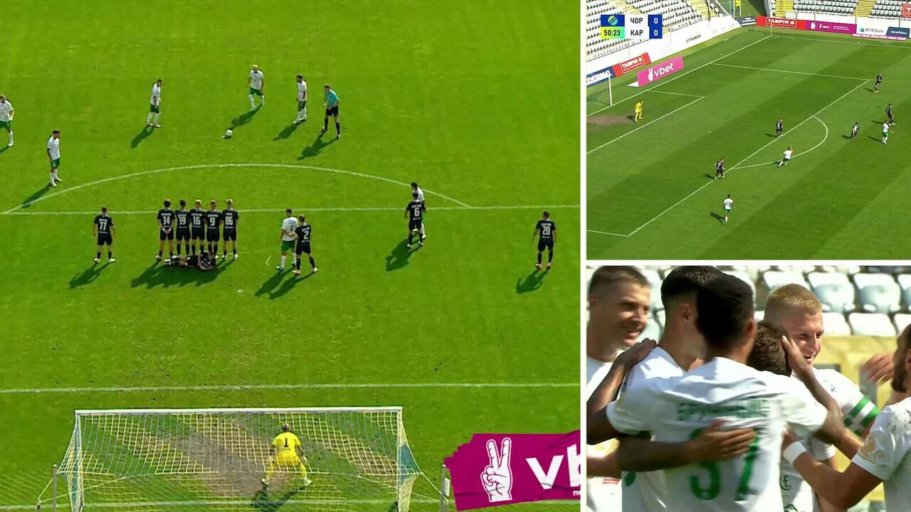 The Ukrainian footballer scored a stunning winning goal from 24 meters with a direct free kick. Video.