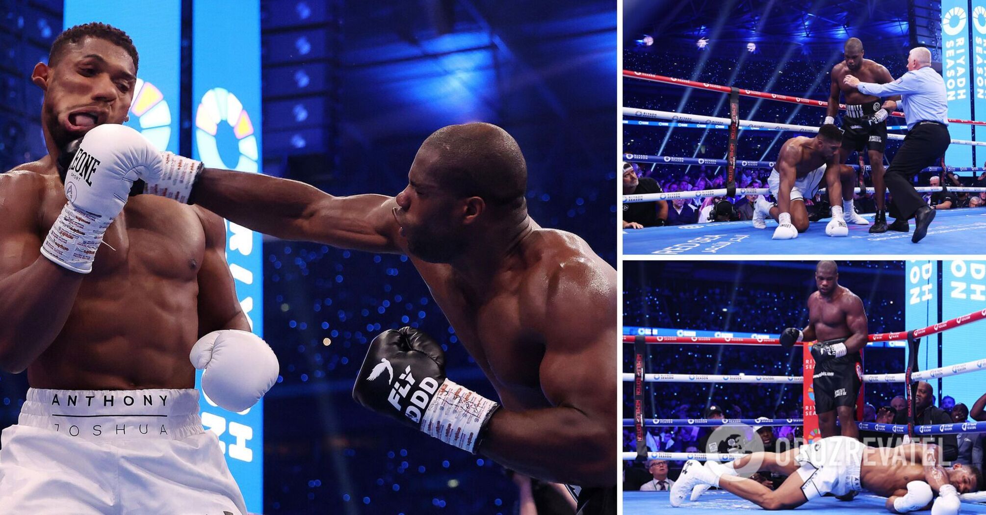 Joshua sensationally loses to Dubois by knockout, getting knocked down twice during the fight. Video