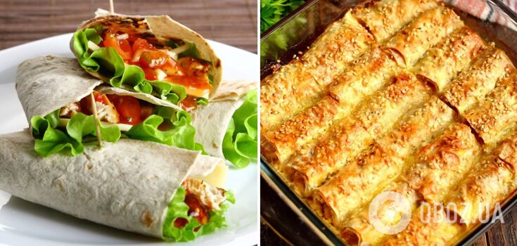 Pita bread dishes