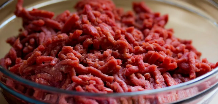 Minced meat for cooking meat dishes