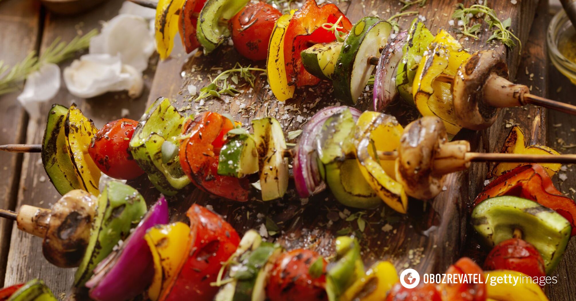 Quick vegetable kebabs: 3 best recipes