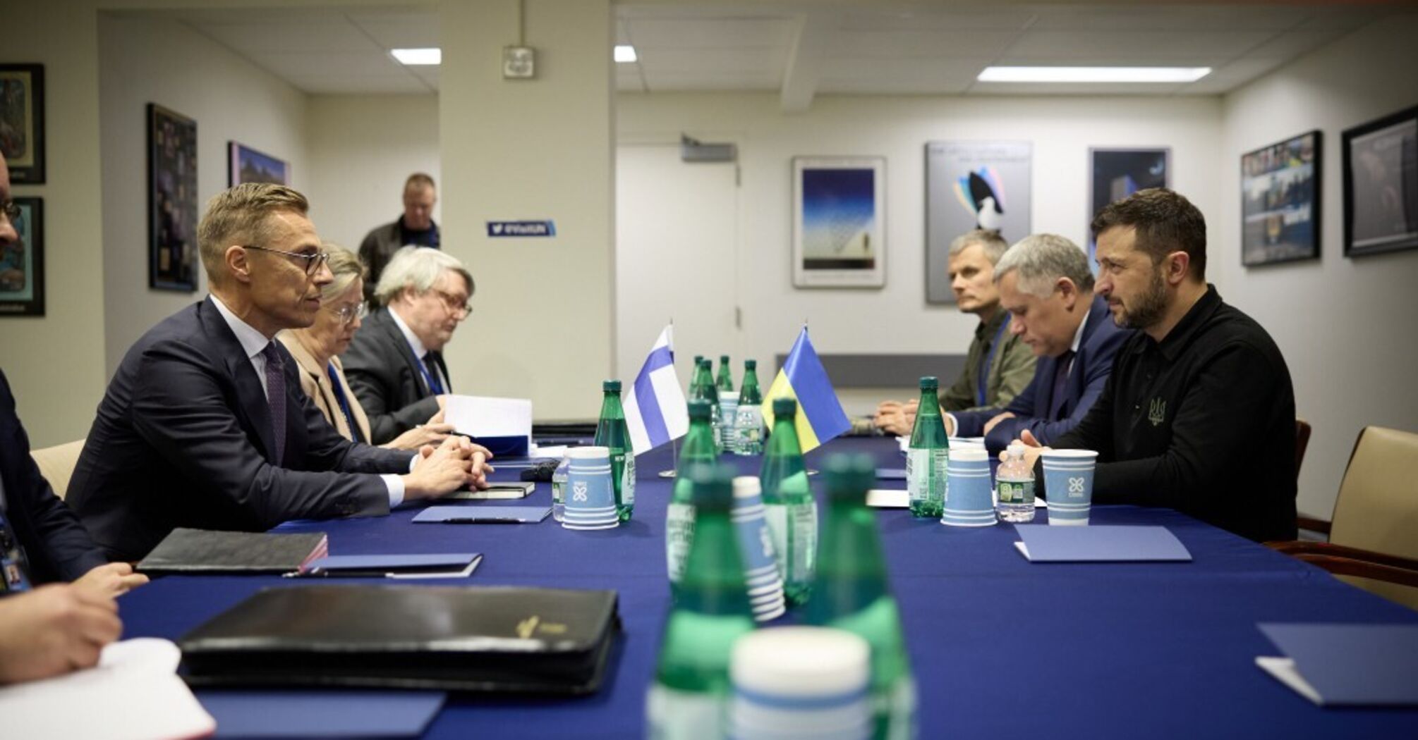 Zelenskyy meets with President of Finland in New York to discuss defense cooperation and other needs of Ukraine. Photo and video