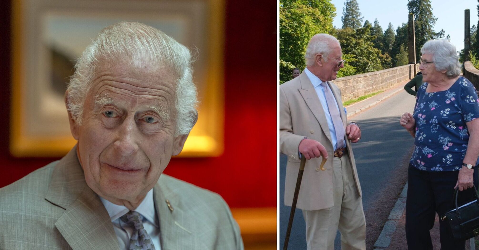 King Charles III gave an 87-year-old female subject the "surprise of a lifetime" on her birthday. Touching video