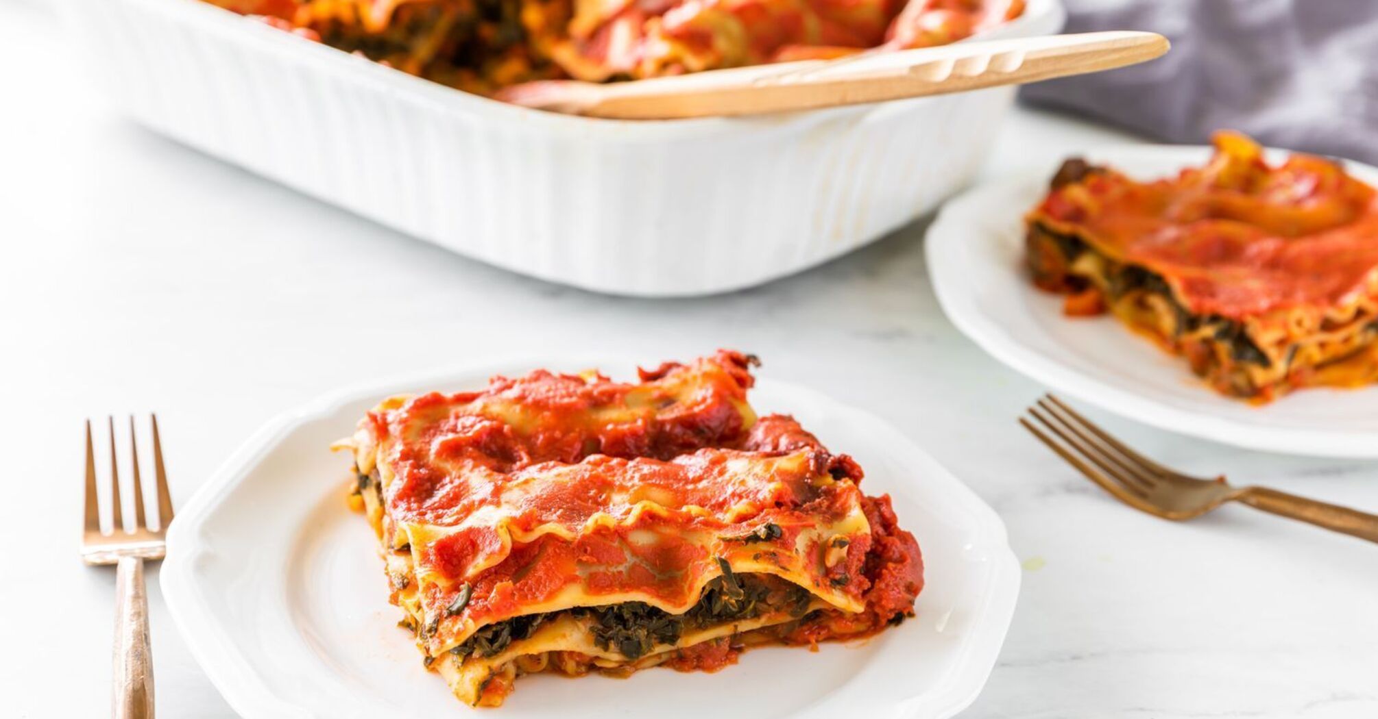 Hearty lasagna for lunch: an unusual recipe