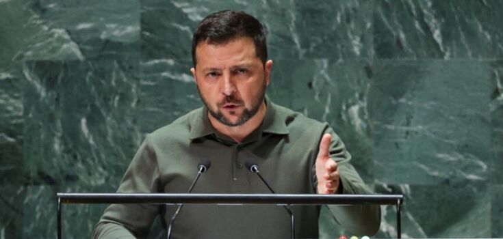 "Every neighbor of Russia feels that war can knock on their door," Zelenskyy at the UN