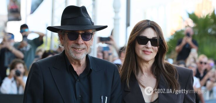 Monica Bellucci and Tim Burton appeared at a film festival in Spain in paired looks. Photo of the couple