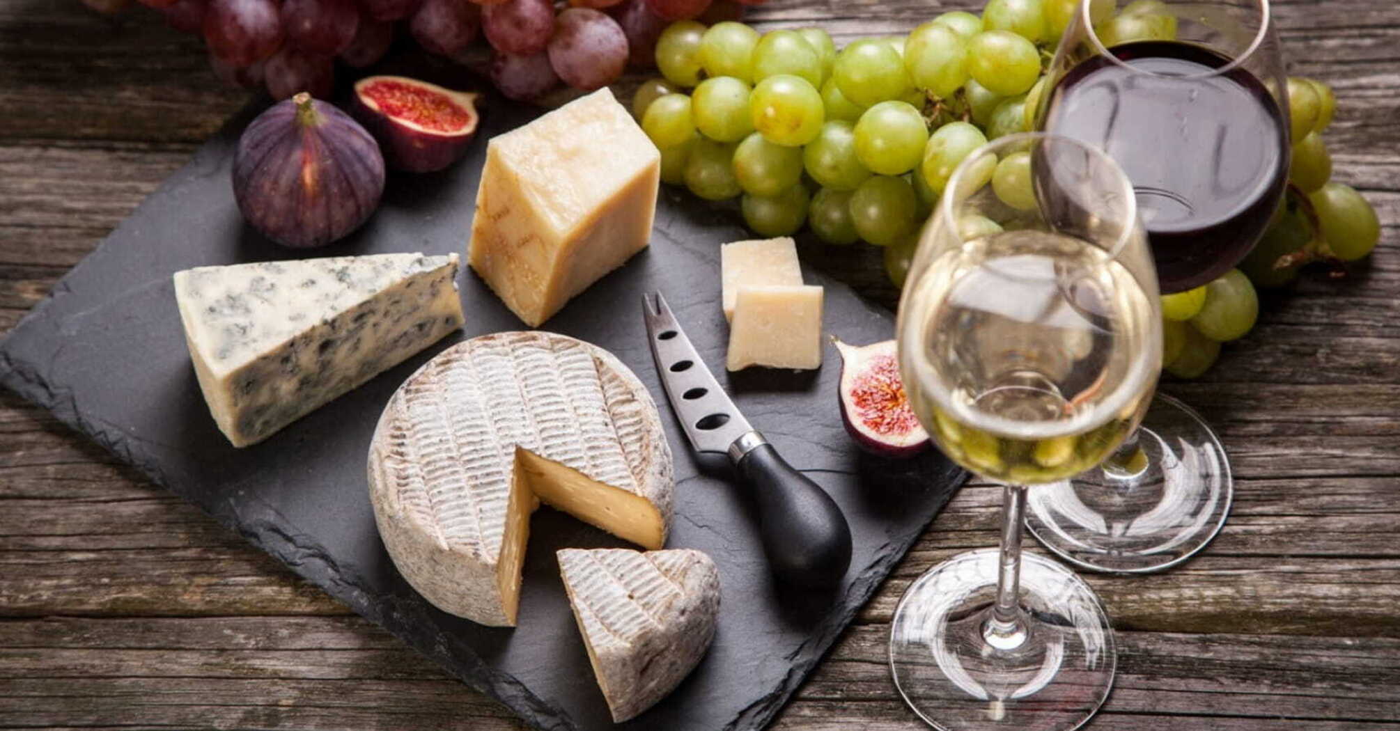 cheese and wine