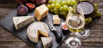 cheese and wine
