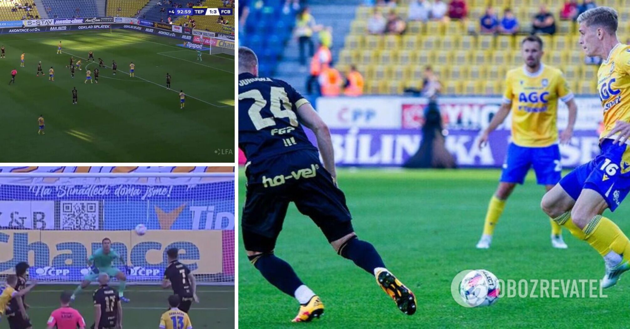 A Ukrainian football player scored a fantastic 'radio-controlled' goal from 22 meters in the last seconds of the match. Video.