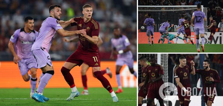 Dovbyk scored in the third consecutive match, breaking the ovation of a full stadium in Rome. Video.