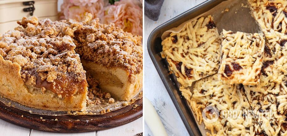 Grated apple pie recipe without eggs and butter