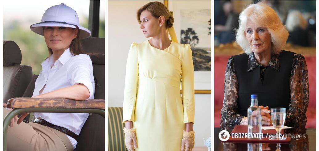 'Colonizer's outfit', yellow dress in Japan and more: the most scandalous images of the first ladies. Photo