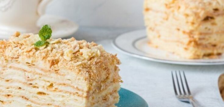 "Napoleon without an oven: cooked in a frying pan